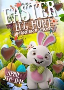 Easter Egg Hunt at Harpers Brook in Oakley Vale, Corby.