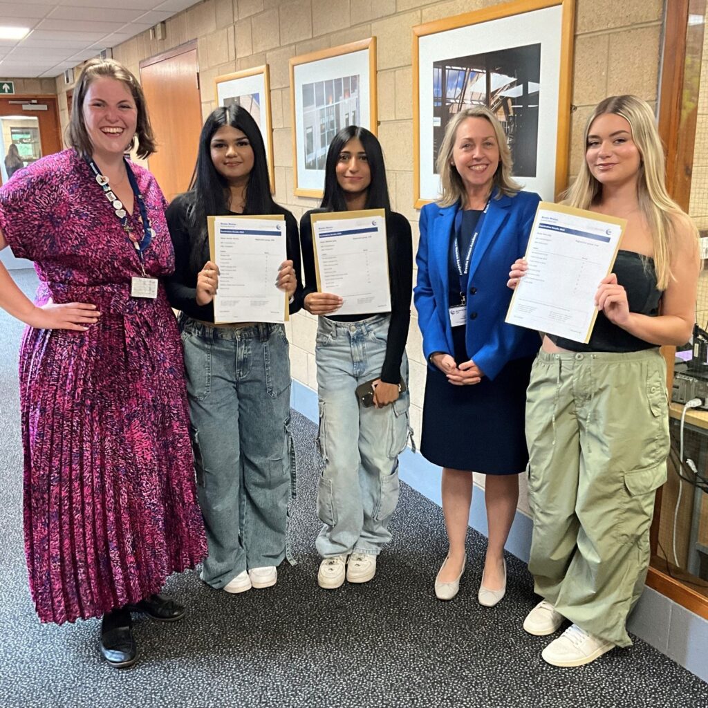 Students and staff at Brooke Weston Academy celebrate GCSE Results Day 2024.