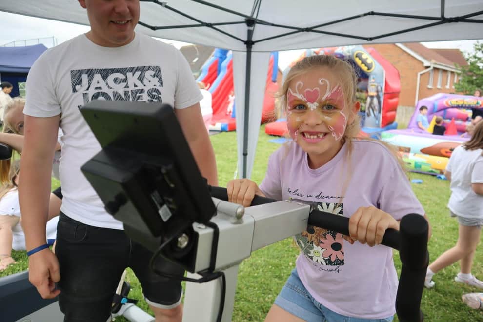 Raising money for Florence at Oakley Fest, Corby